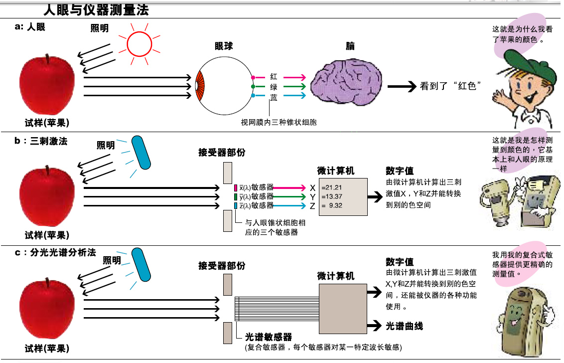 快猫视频APP污的分光型与三刺激值型哪个更准确